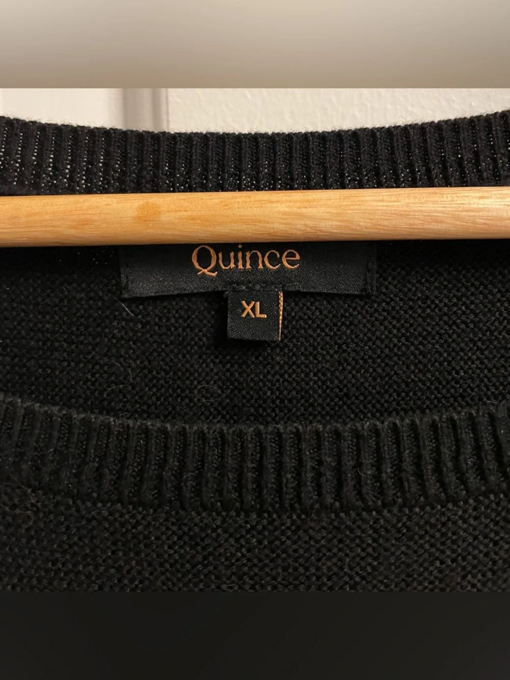 NWOT Quince Lightweight Cotton Cashmere Link-Stitch Dolman Sweater - Picture 9 of 9